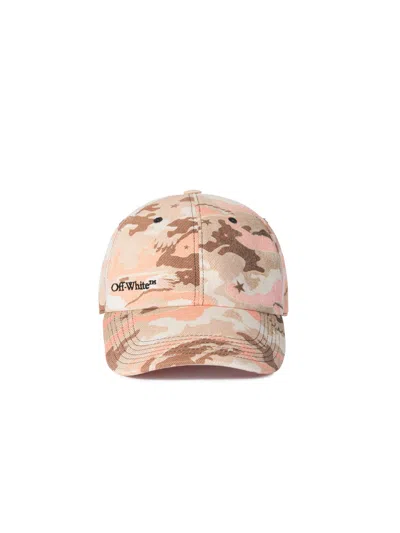 Off-white Camou Drill Cap In Orange