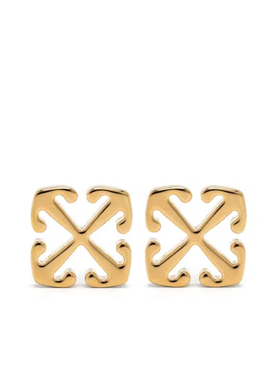 Off-white Orecchini Arrow Mini In Gold