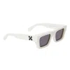 Off-white Oregon Dark Grey Square Unisex Sunglasses Oeri145 0107 52