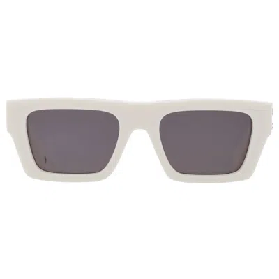 Off-white Oregon Dark Grey Square Unisex Sunglasses Oeri145 0107 52 In White