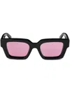 Off-white Virgil Rectangular Sunglasses In ブラック