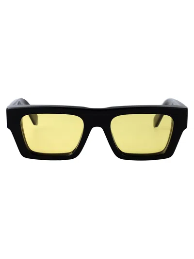 Off-white Black & Yellow Oregon Sunglasses In Black Yellow