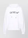 Off-white Cotton Sweatshirt Whit Frontal Logo Print In White