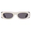 Off-white Orlando Dark Grey Oval Unisex Sunglasses Oeri13o 0107 54 In Neutral