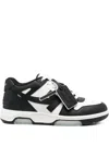 Off-white Out Of Office Arrow-detail Leather Low-top Sneakers In Black