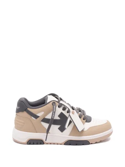Off-white Out Of Office Arrow-motif Leather Sneakers In Multi