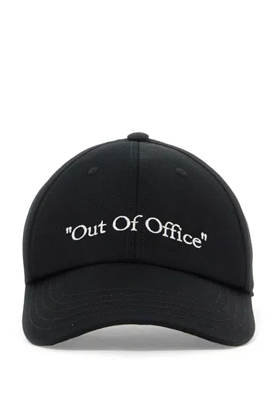 Off-white Cap In Black - White