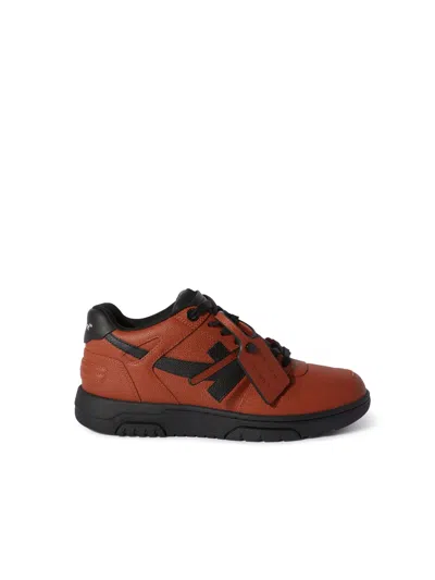 Off-white Out Of Office Basket Leather In Orange