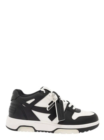 OFF-WHITE OUT OF OFFICE' BLACK AND WHITE LOW TOP SNEAKERS