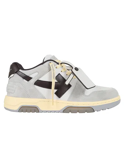 Off-white Out Of Office Calf Lea/ Suede Light Grey