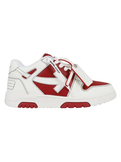 Off-white Out Of Office Calf Leather Brick Red Whi
