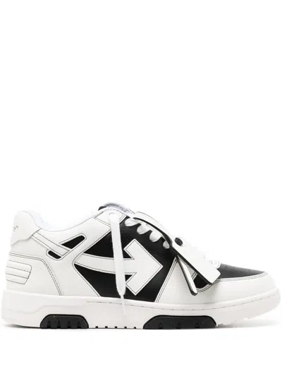Off-white Out Of Office Calf Leather Shoes In Black