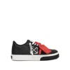 Off-white Vulcanized Contrasting-tag Leather Sneakers