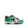 OFF-WHITE OUT OF OFFICE CALF LEATHER SNEAKER GREEN/BLACK