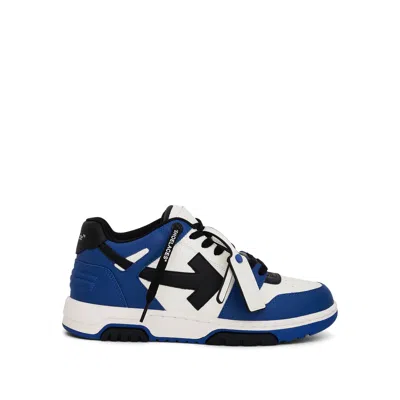 OFF-WHITE OUT OF OFFICE CALF LEATHER SNEAKER NAVY BLUE