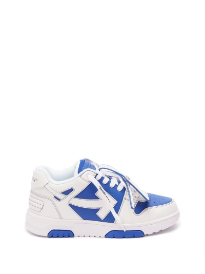 Off-white `out Of Office Calf Leather` Trainers In Blue