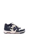 Off-white Out Of Office Arrow-patch Leather Sneakers In Black