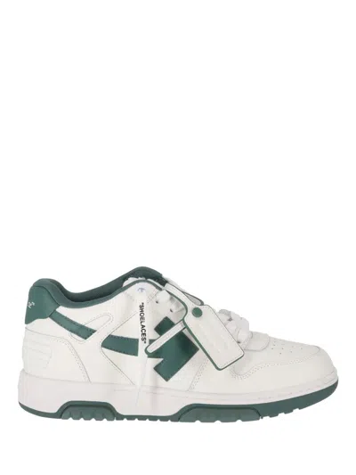 Off-white Out Of Office Calf Leather White - Green