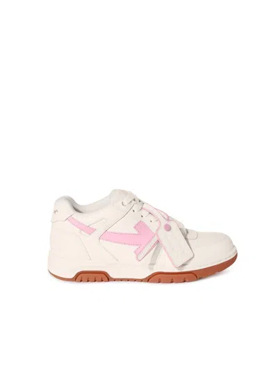 Off-white Out Of Office Calf Leather In Pink