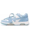 Off-white Out Of Office Leather Sneakers In Blue