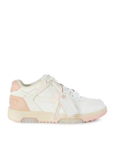 Off-white Out Of Office Calf Leather In White Pink