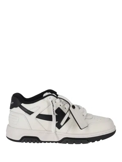 Off-white Out Of Office Calf Leather White/black In Multi