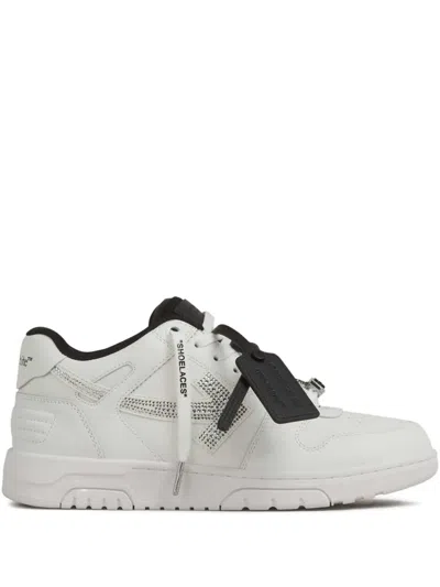 Off-white Out Of Office Crystal-embellished Sneakers In White