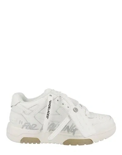 Off-white "out Of Office "for Walking" Low-top Sneakers" Woman Sneakers White Size 8 Calfskin, Polye
