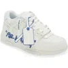 Off-white White Out Of Office 'for Walking' Sneakers In White-blue