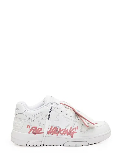 Off-white Out Of Office For Walking Sneaker In White Pink