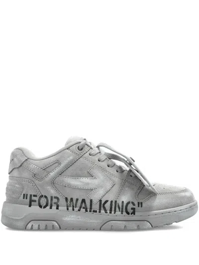 Off-white Out Of Office "for Walking" Sneakers In Animal Print