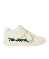 Off-white White/jet Green Out Of Office "for Walking" In Neutral