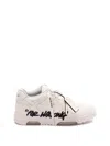Off-white Out Of Office “for Walking” Leather Sneakers In White