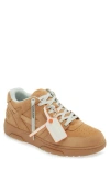 Off-white Lace-up Low-cut Casual Shoes In Camel - Camel