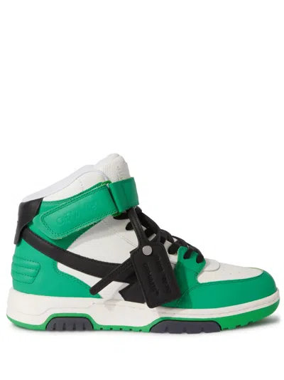 Off-white Out Of Office Hi-top Trainers In Green