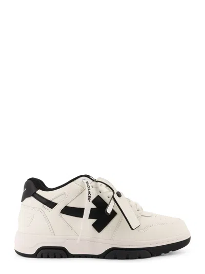 OFF-WHITE OUT OF OFFICE LEATHER LOW-TOP SNEAKERS