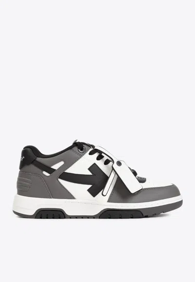 Off-white Out Of Office Leather Low-top Sneakers In Multi
