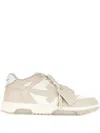 Off-white Out Of Office Leather Panel Sneakers In Neutral