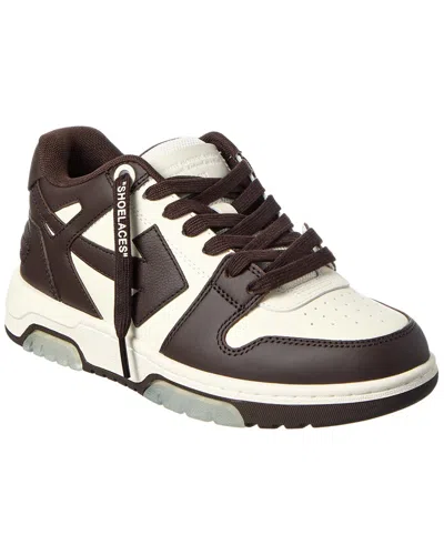 Off-white Out Of Office Leather Sneaker In Brown