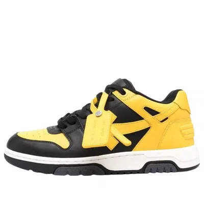 Off-white Out Of Office Leather Sneaker 'yellow Black'