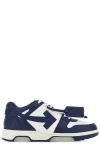 Off-white Out Of Office Leather Sneakers In Blue