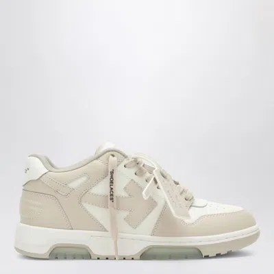 Off-white Out Of Office Leather Sneakers In Beige
