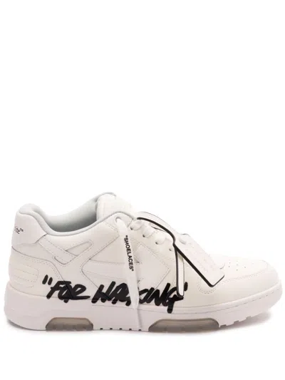 Off-white Out Of Office Leather Sneakers In Neutral