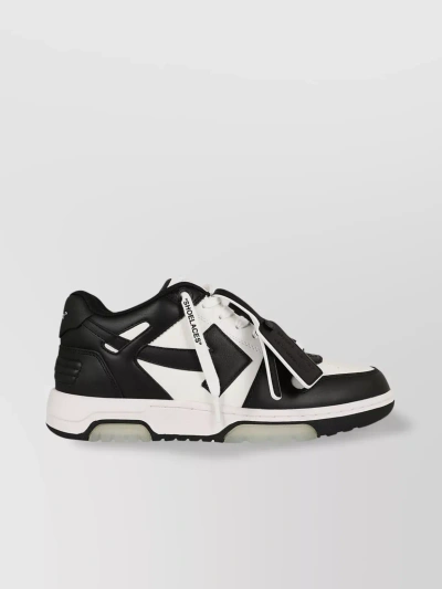 OFF-WHITE OUT OF OFFICE LEATHER SNEAKERS