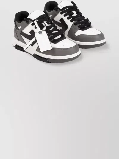 OFF-WHITE OUT OF OFFICE LEATHER SNEAKERS
