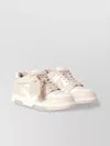 Off-white Off White Out Of Office Leather Sneakers In Neutral