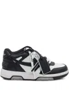 Off-white Out Of Office Leather Sneakers In Black