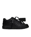 Off-white Out Of Office Leather Sneakers In Black