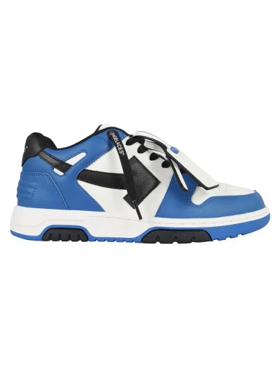 Off-white Out Of Office Leather Sneakers In Blue