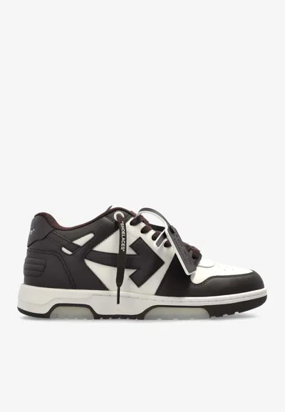 Off-white Out Of Office Leather Sneakers In Brown